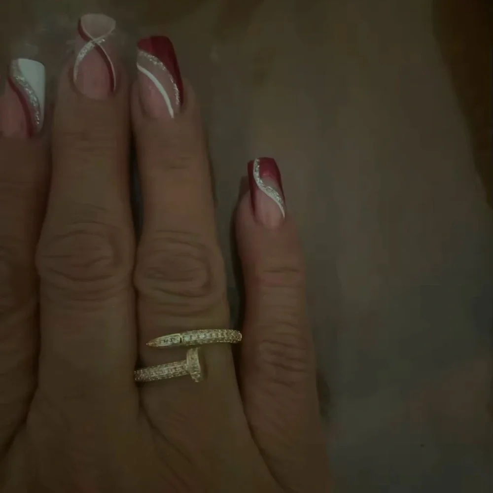Juste Un Clou Nail Gold Zirconia Ring
